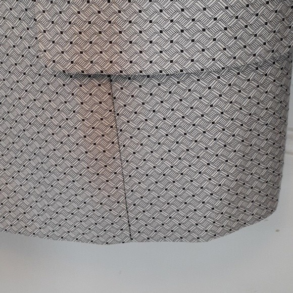 talbots 6 6p s silk blazer jacket classic silver gray quiet luxury minimalist s - Picture 4 of 5